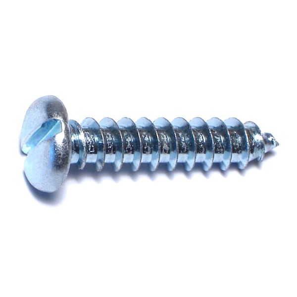 Midwest Fastener Sheet Metal Screw, #16 x 1-1/4 in, Zinc Plated Steel Pan Head Slotted Drive, 12 PK 62353 - main